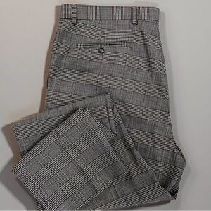 Men’s Tommy Hilfiger Modern Fit Classic Glen Plaid Dress Pants Trousers Sz 38